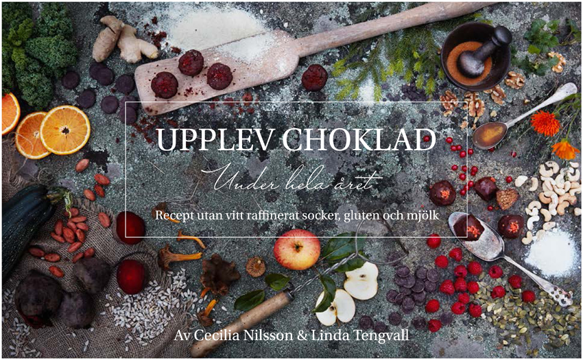 Framsidan på den digitala receptboken Upplev Choklad.